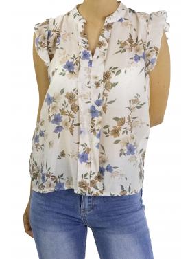 Blusa fantasia con volant